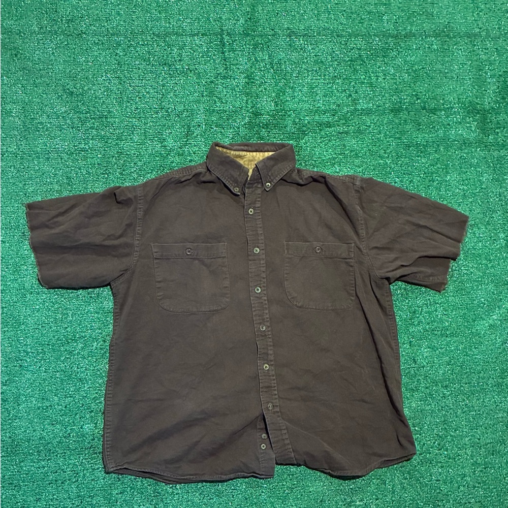 Faded Glory Men's Charcoal Casual Button-Down Shirt